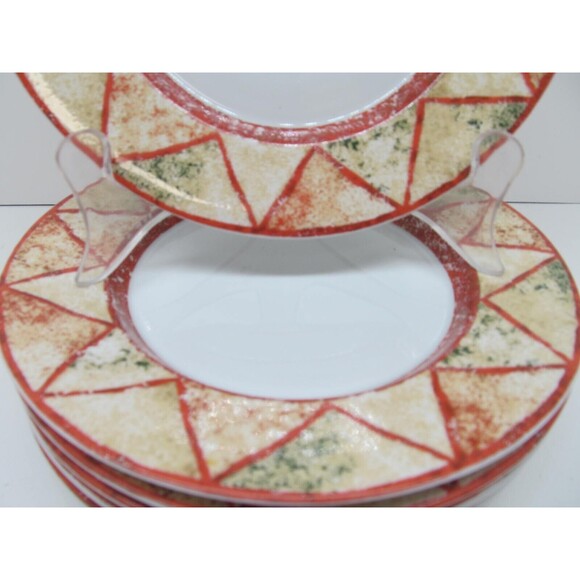 Dansk Travatine Rust Set Of 6 Discontinued Vintage 7 1/4" Bread Plates   1997 - Picture 4 of 10